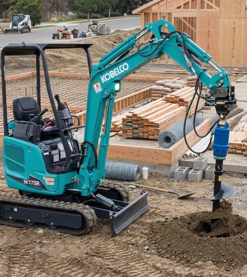 Post hole digging equipment